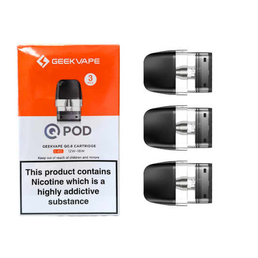 GEEKVAPE - Q Pod Replacement Vape Cartridge (3pcs) - The British Vape Company