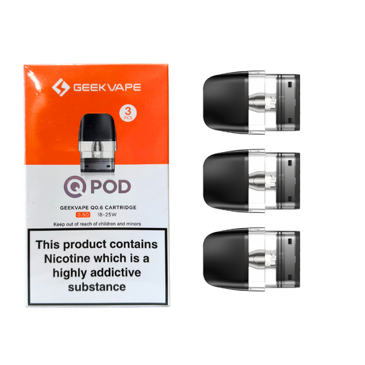 GEEKVAPE - Q Pod Replacement Vape Cartridge (3pcs) - The British Vape Company