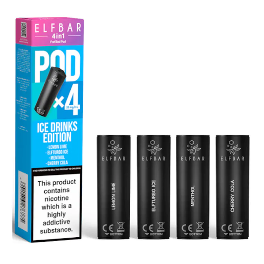 ELFBAR - 4 in 1 Prefilled Replacement Vape Pods (4pcs) - The British Vape Company