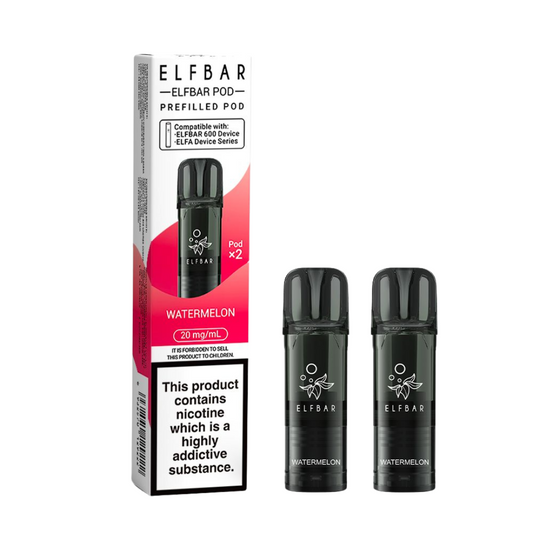 ELFBAR - 600 Prefilled Replacement Vape Pods (2pcs) - The British Vape Company