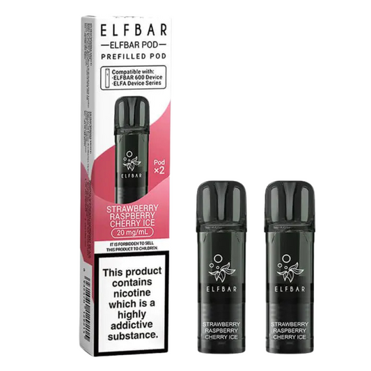 ELFBAR - 600 Prefilled Replacement Vape Pods (2pcs) - The British Vape Company