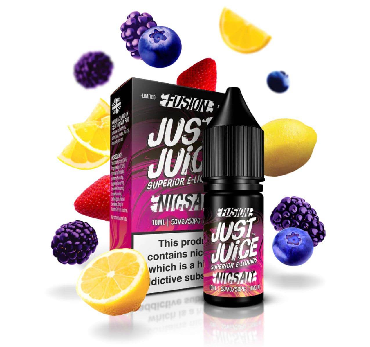 JUST JUICE - Berry Burst & Lemonade 10ml E-Liquid - The British Vape Company
