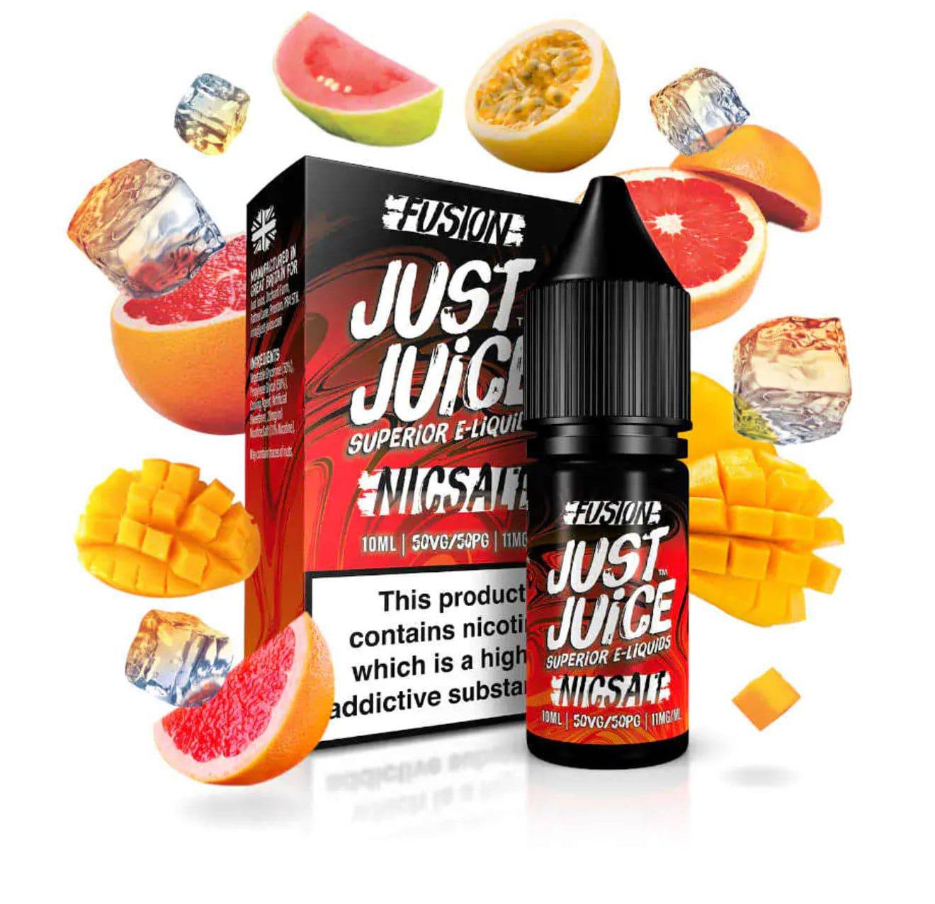 JUST JUICE - Blood Orange & Mango On Ice 10ml E-Liquid - The British Vape Company