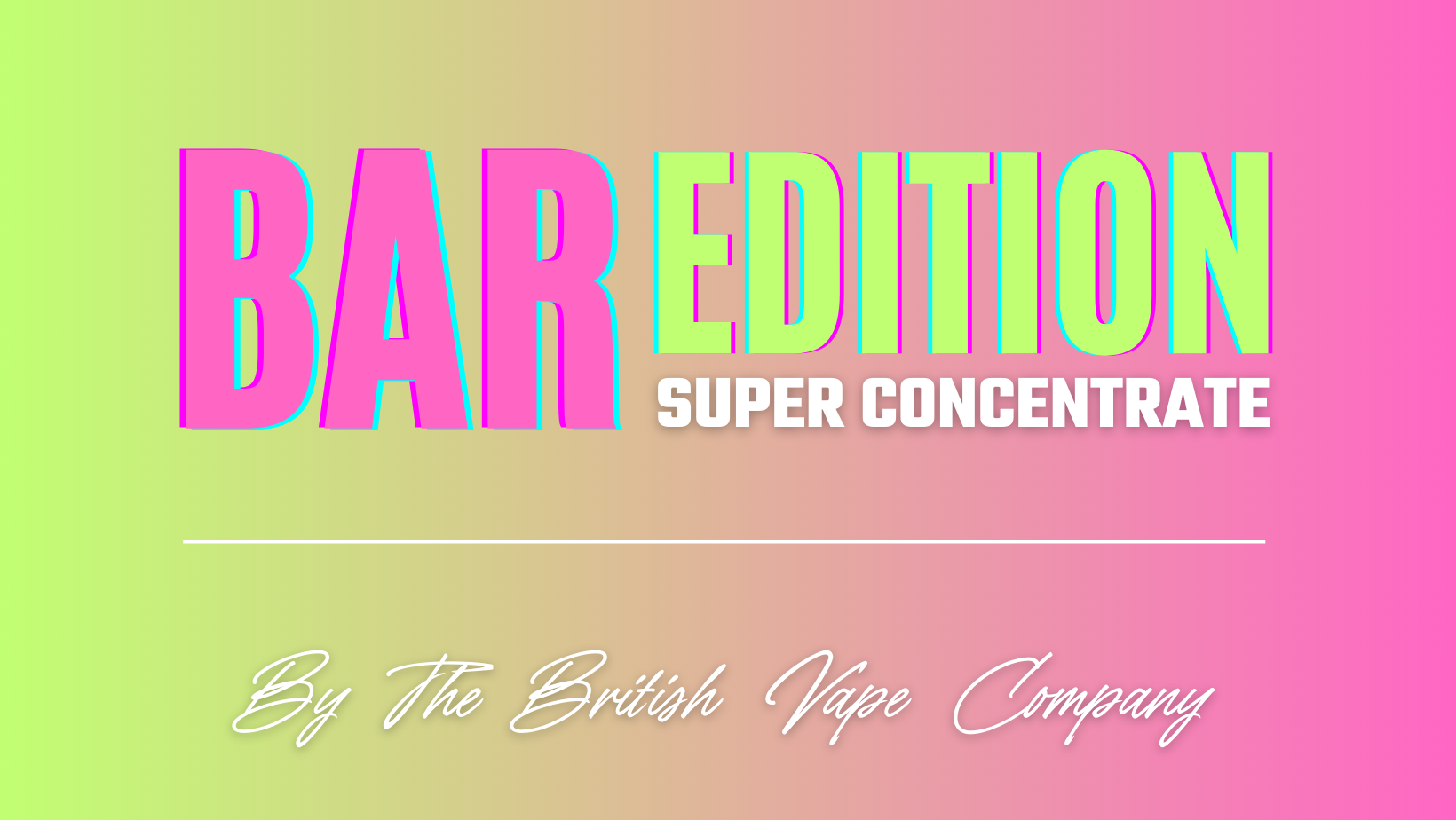 BAR EDITION 60ml E-Liquids | Longfill Universal Vape Juice