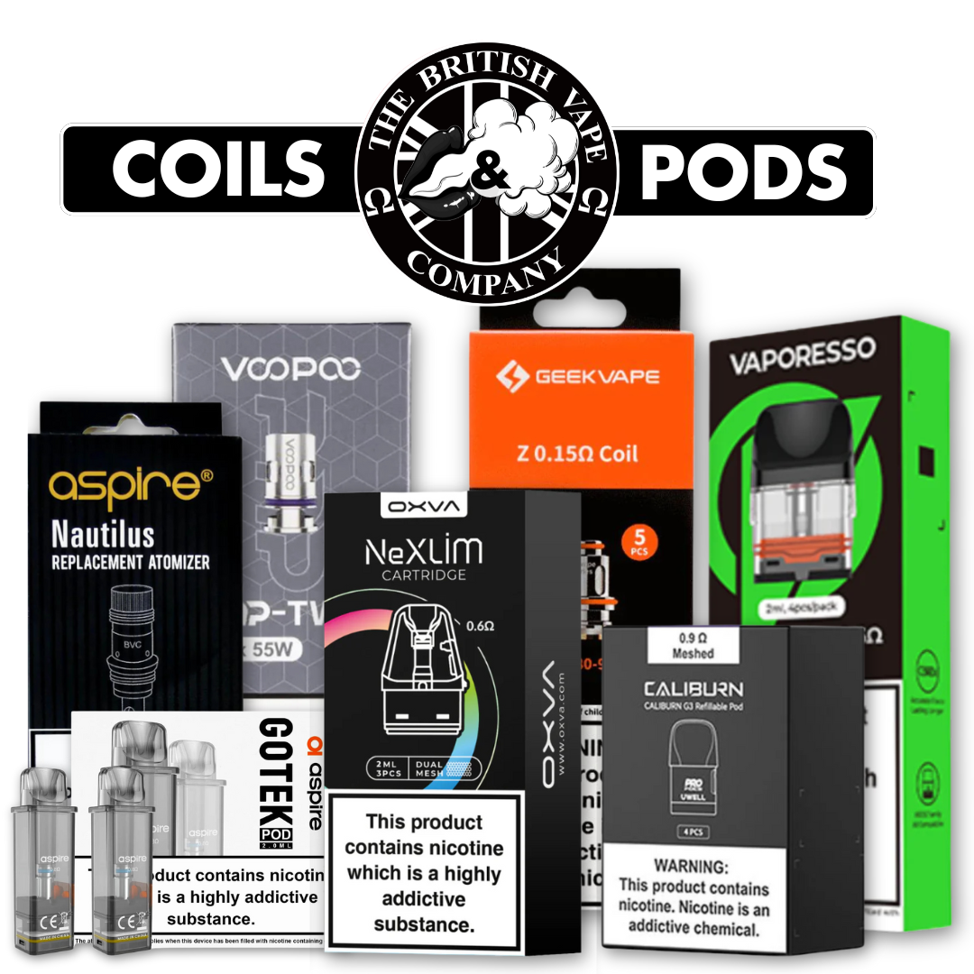 Vape Coils & Pods | Replacement Atomisers | Quality Brands