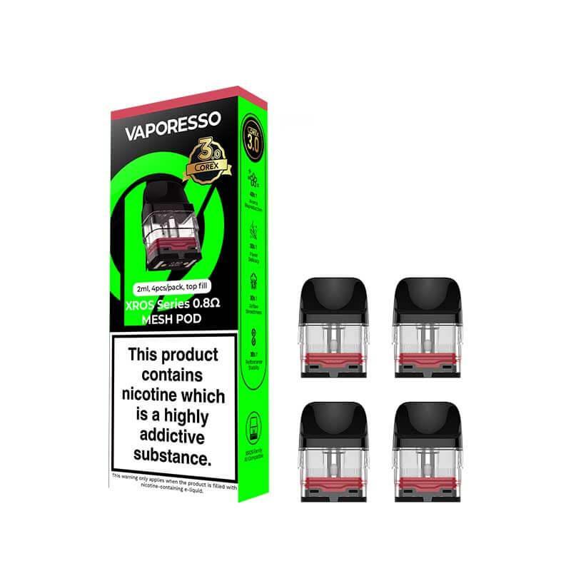 VAPORESSO - XROS COREX 3.0 Replacement Pods – Pack of 4