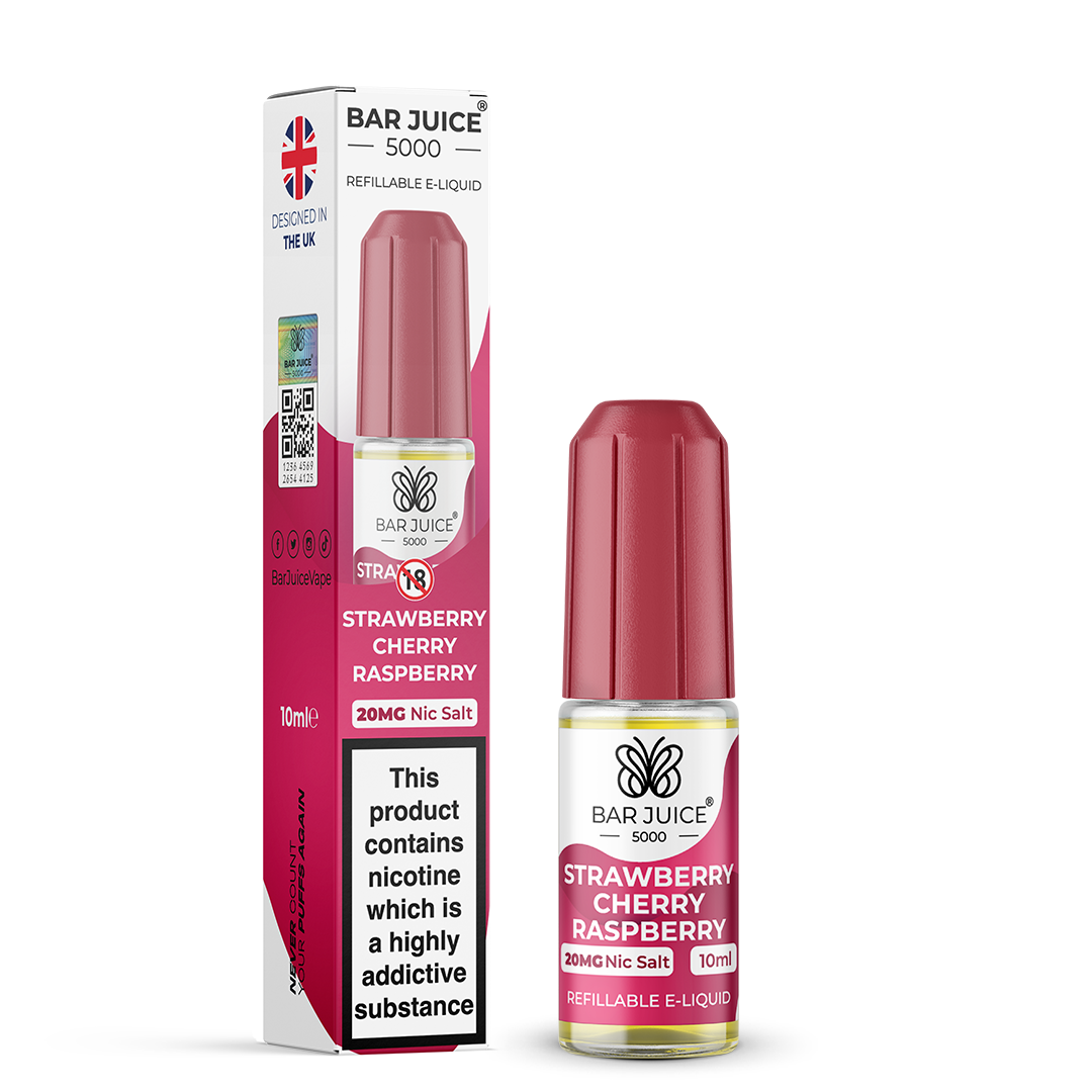 BAR JUICE 5000 - Strawberry Cherry Raspberry 10ml E-Liquid