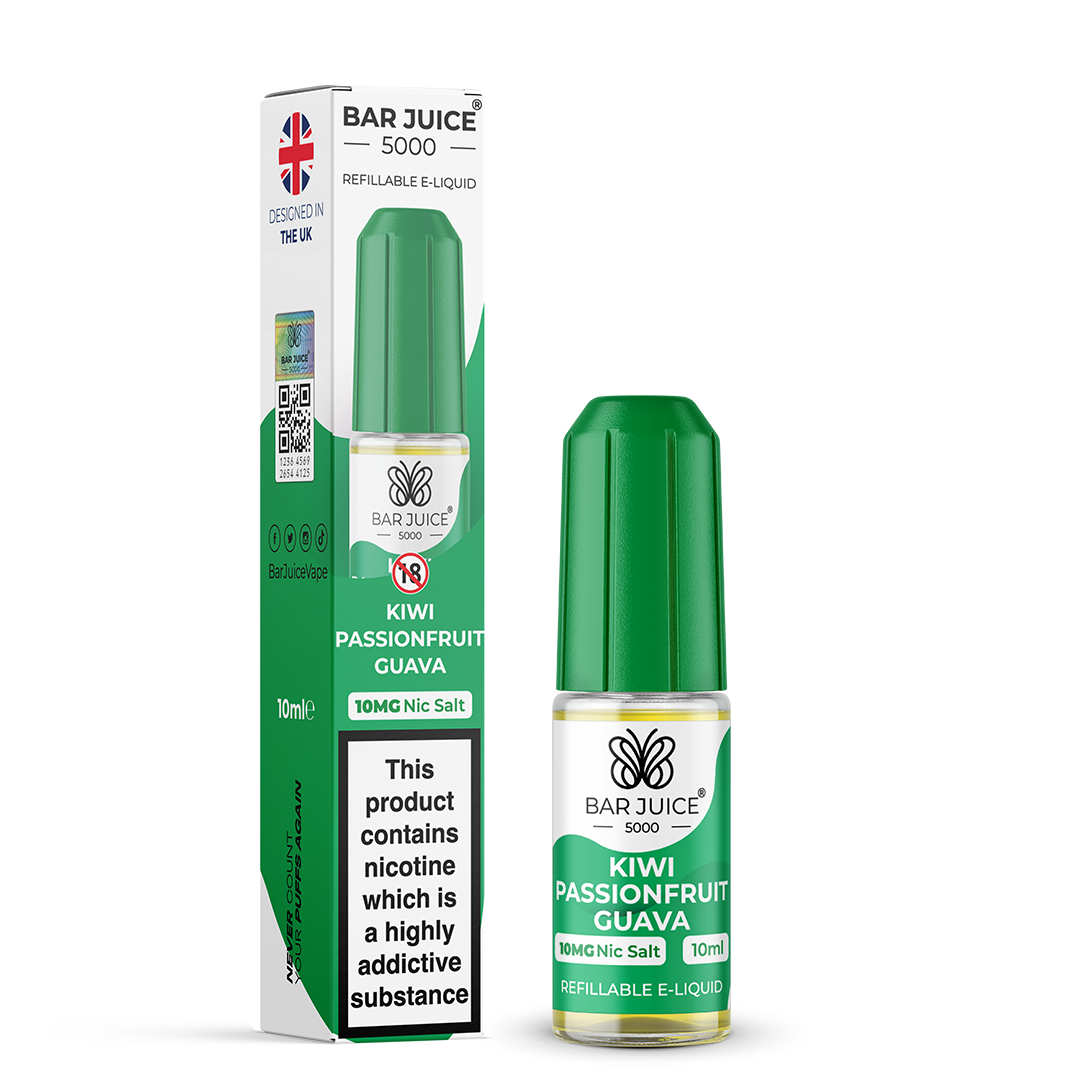 BAR JUICE 5000 - Kiwi Passionfruit Guava 10ml E-Liquid