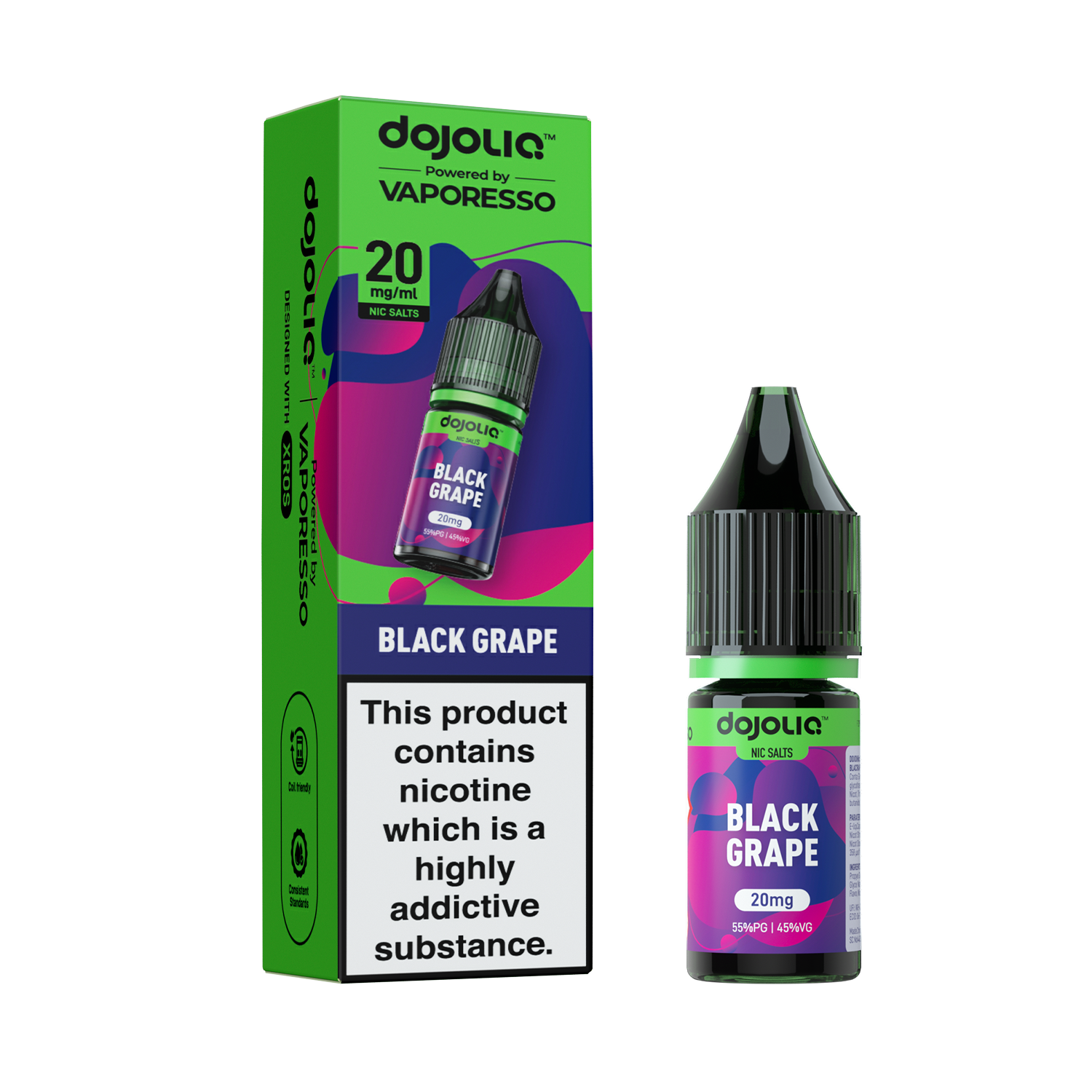 DOJOLIQ - Black Grape Nic Salt 10ml Vape Juice