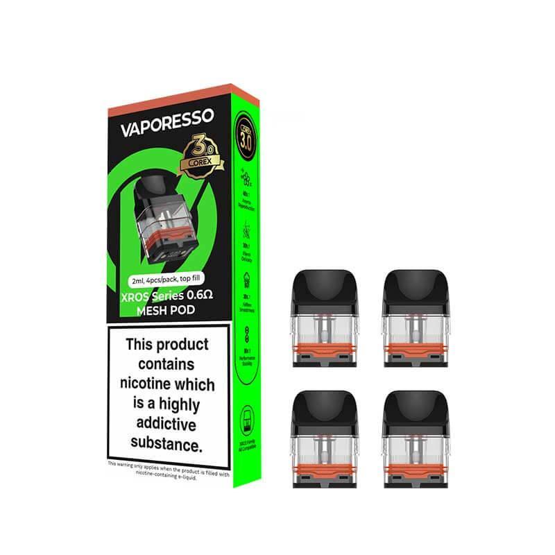 VAPORESSO - XROS COREX 3.0 Replacement Pods – Pack of 4