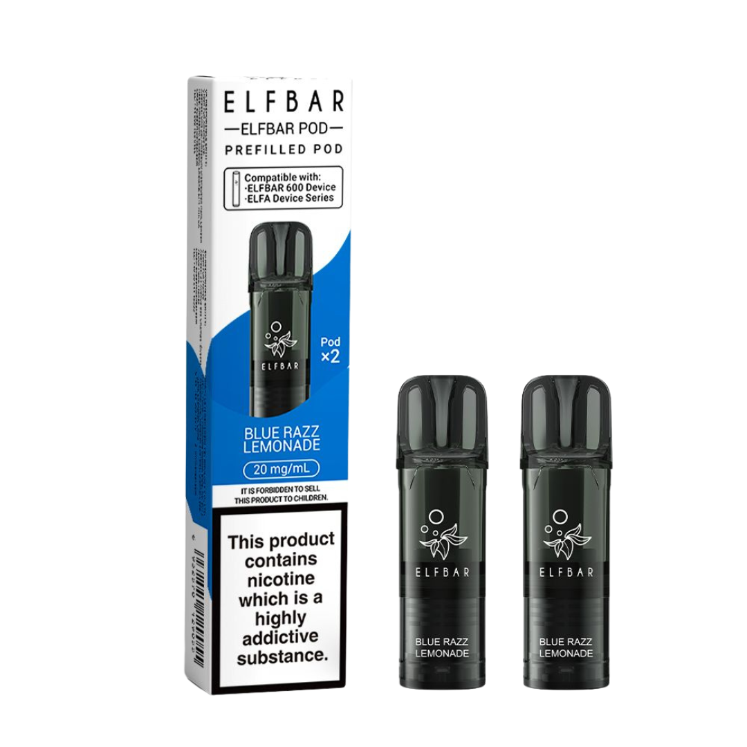 ELFBAR - 600 Prefilled Replacement Vape Pods (2pcs) - The British Vape Company