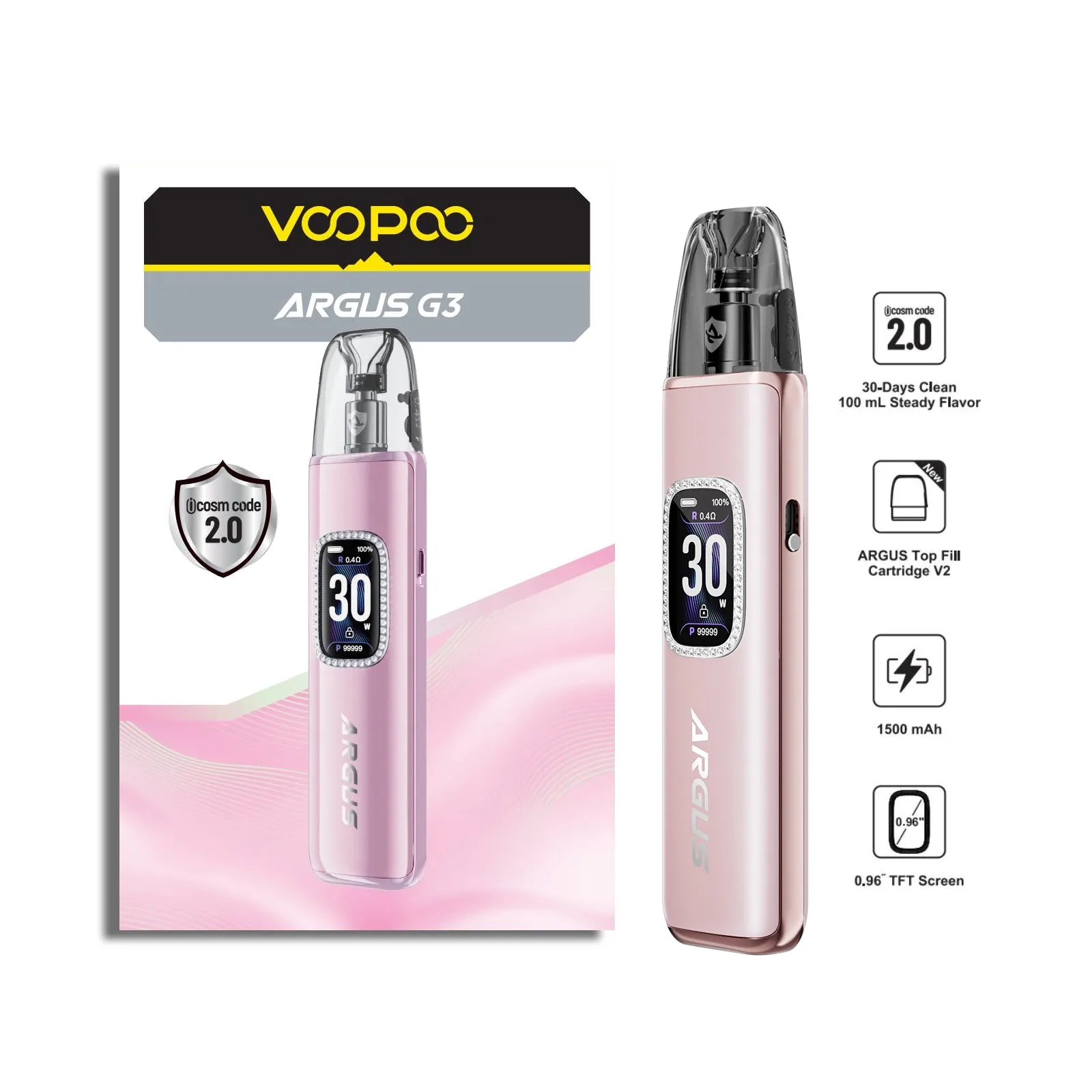 VOOPOO - Argus G3 Pod Vape Kit - The British Vape Company