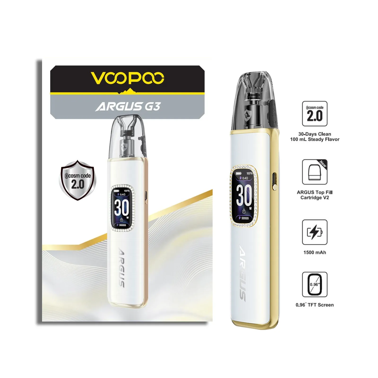 VOOPOO - Argus G3 Pod Vape Kit - The British Vape Company