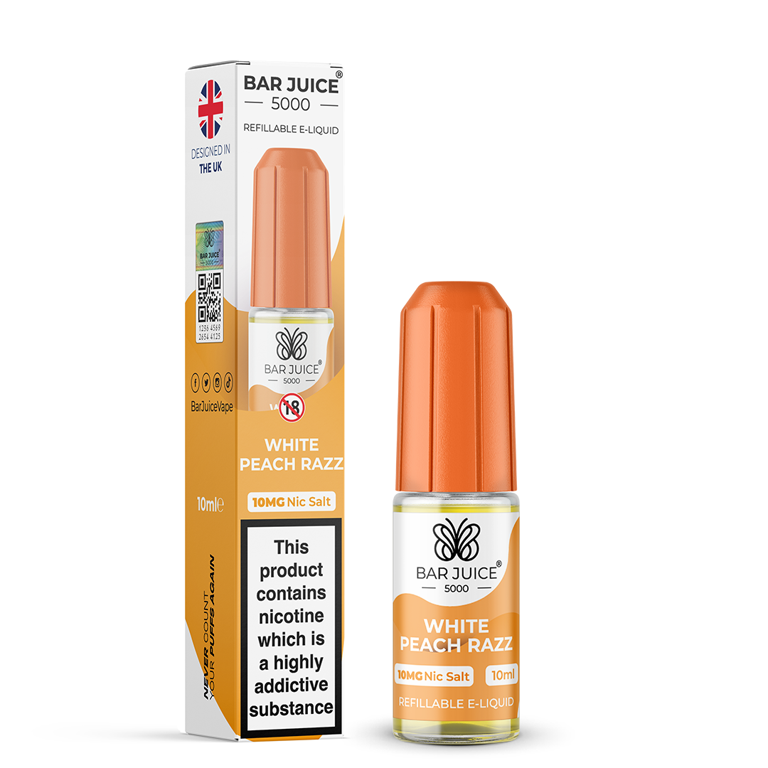 BAR JUICE 5000 - White Peach Razz 10ml E-Liquid