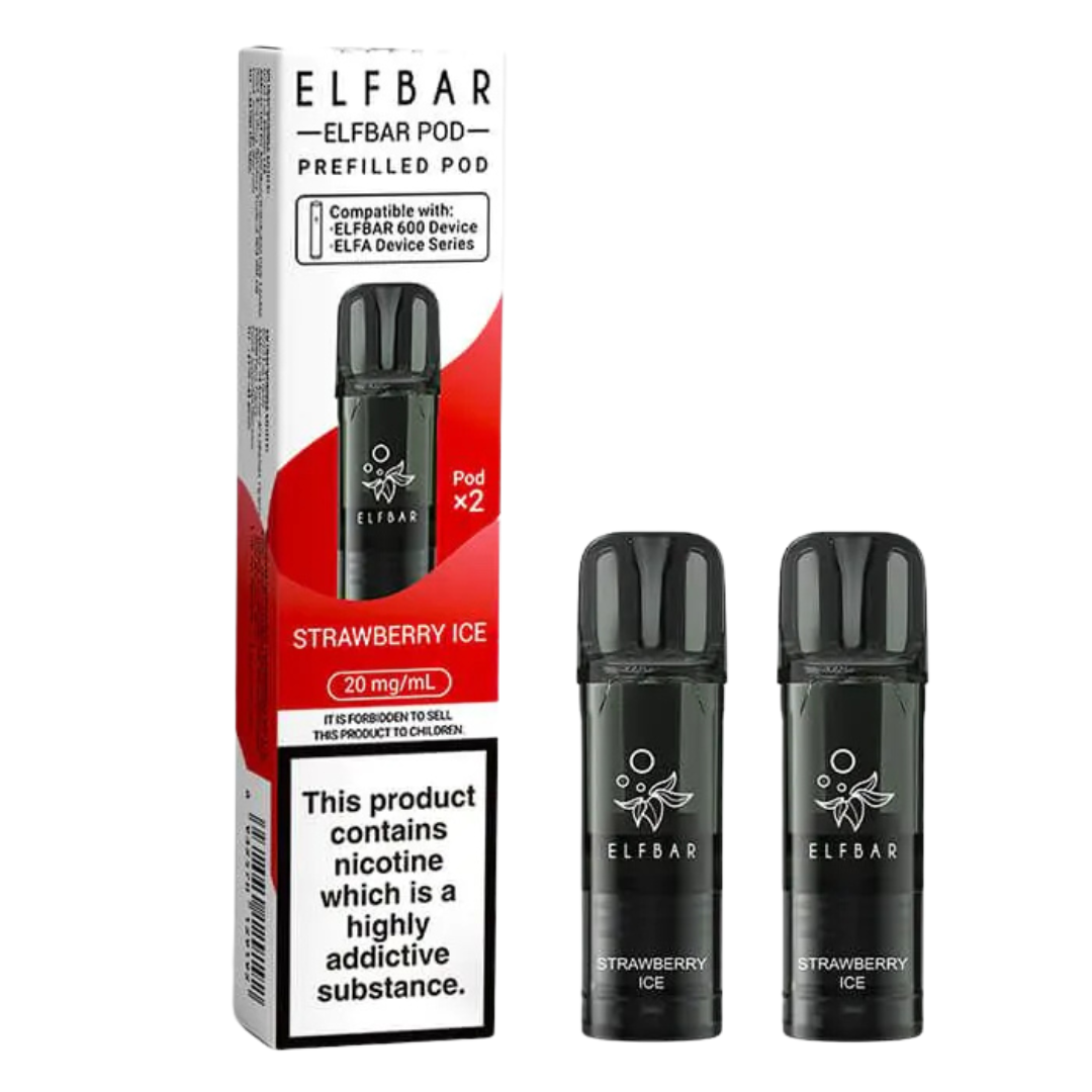 ELFBAR - 600 Prefilled Replacement Vape Pods (2pcs) - The British Vape Company