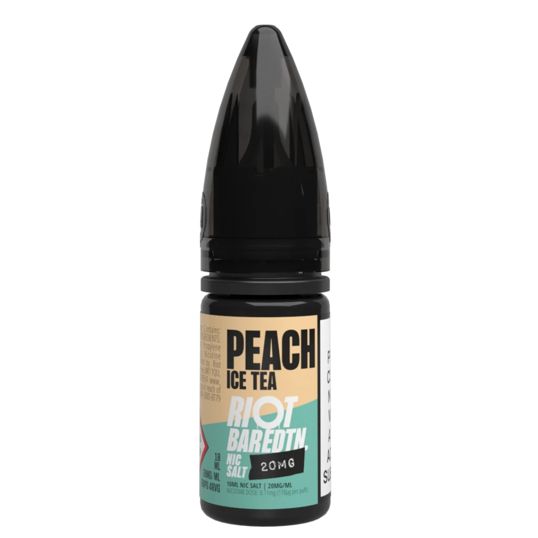 RIOT BAR EDTN – Peach Ice Tea Nic Salt 10ml Vape Juice