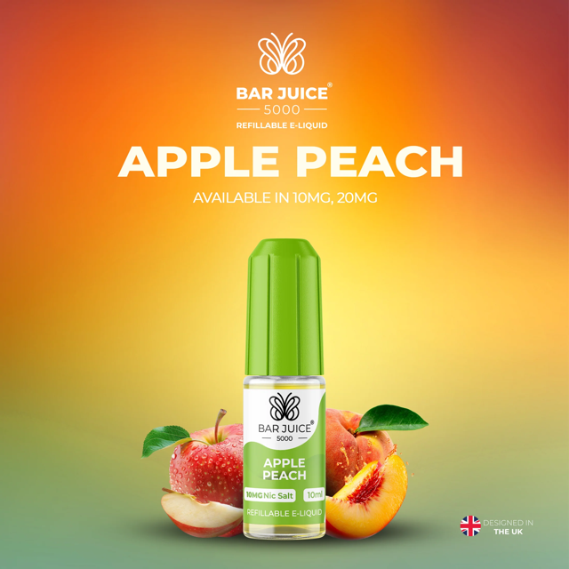 BAR JUICE 5000 - Apple Peach 10ml E-Liquid