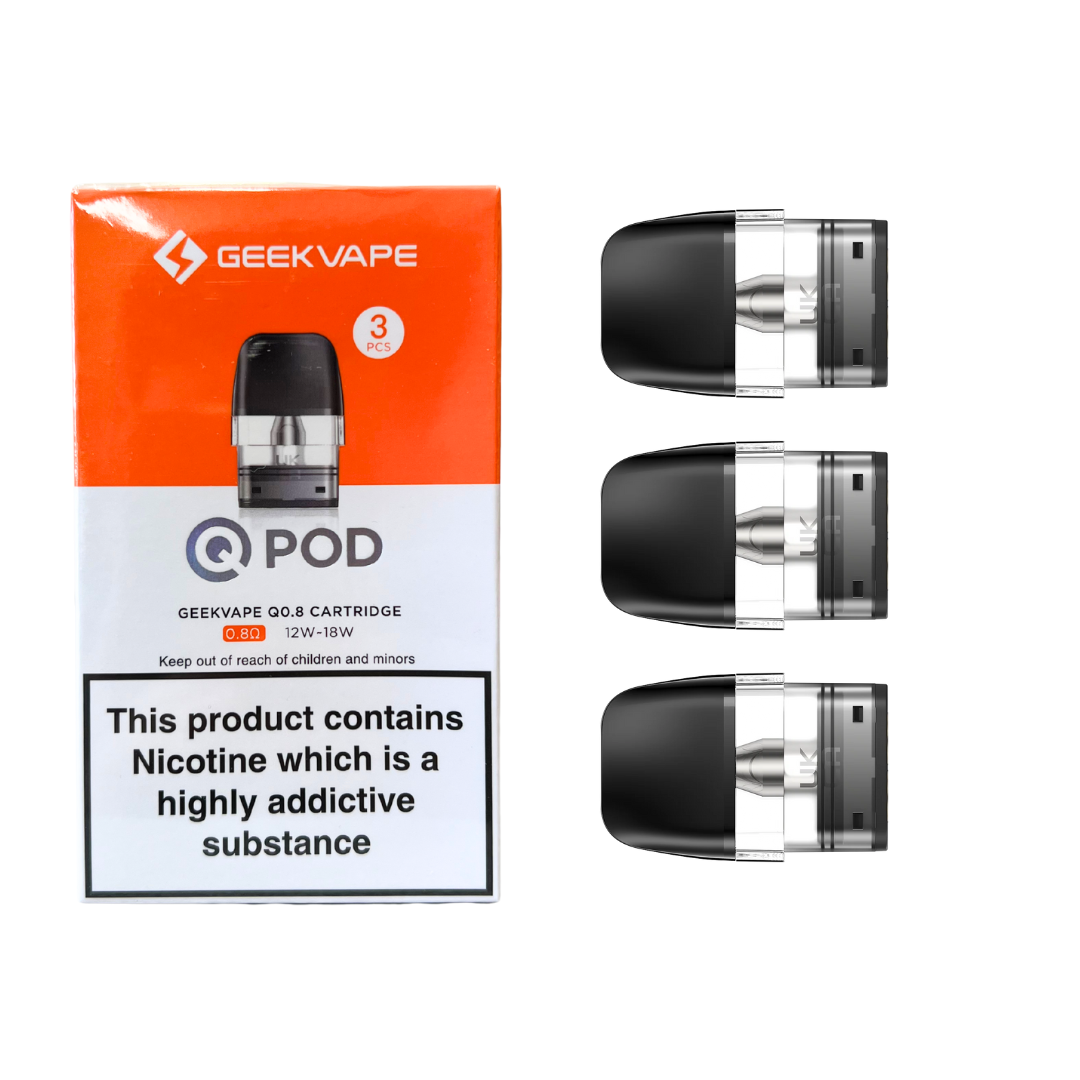 GEEKVAPE - Q Pod Replacement Vape Cartridge (3pcs) - The British Vape Company