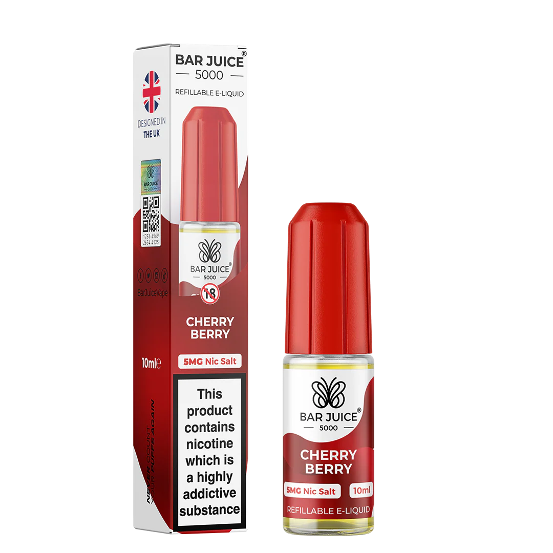 BAR JUICE 5000 – Cherry Berry Nic Salt 10ml Vape Juice