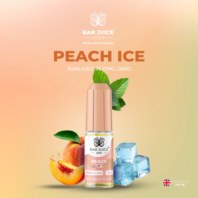 BAR JUICE 5000 - Peach Ice 10ml E-Liquid