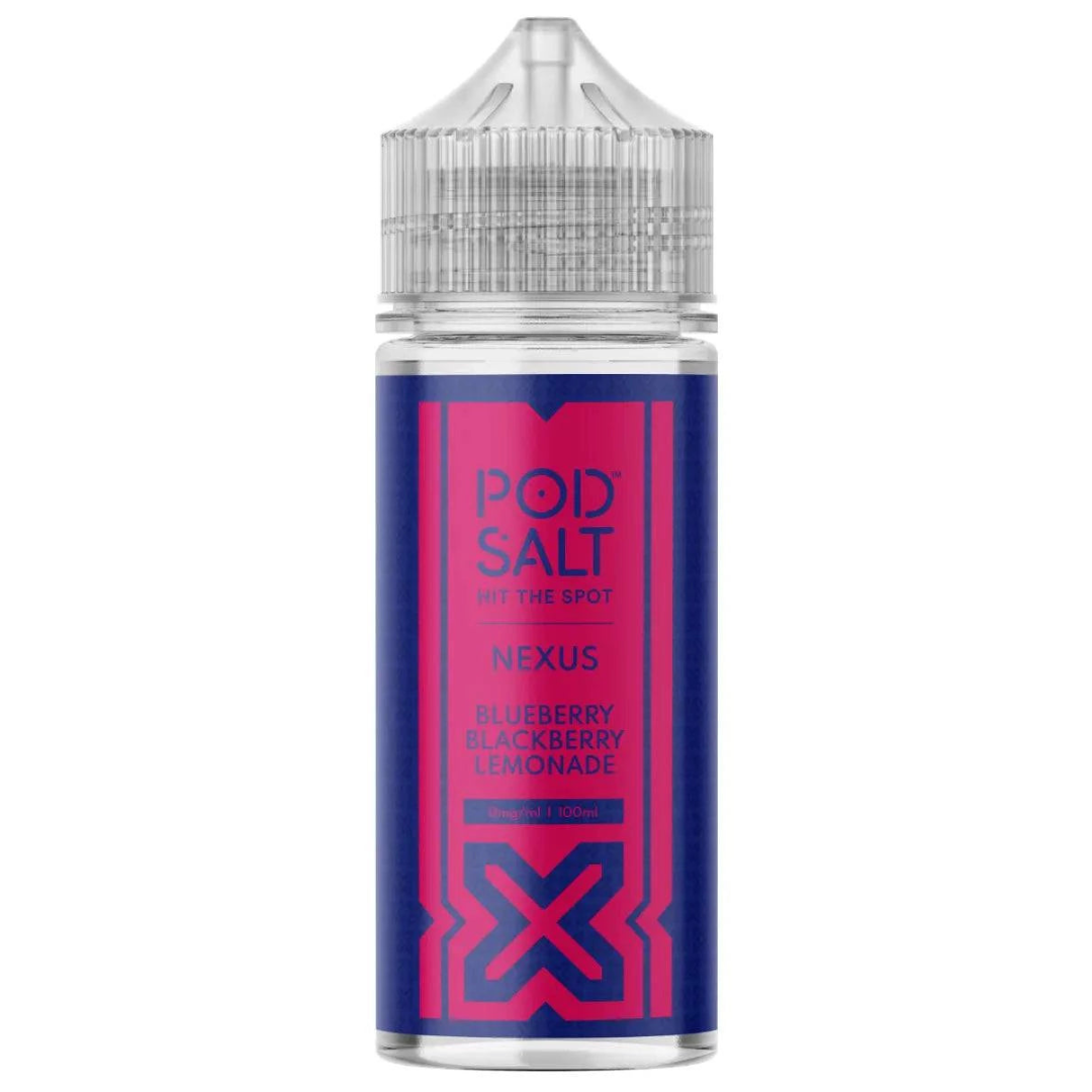 POD SALT Nexus - Blueberry Blackberry Lemonade 100ml Shortfill E-Liquid - The British Vape Company