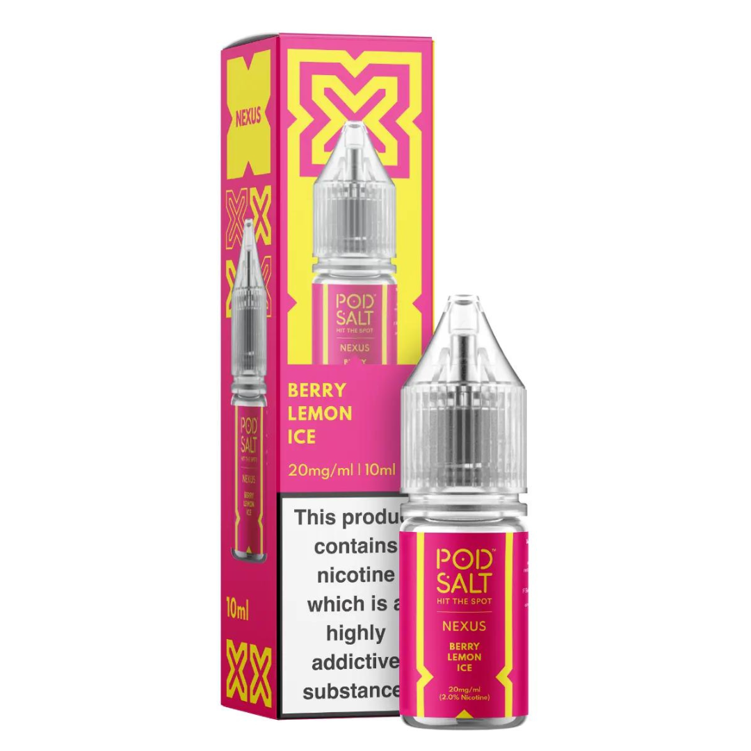 POD SALT NEXUS - Berry Lemon Ice 10ml E-Liquid - The British Vape Company