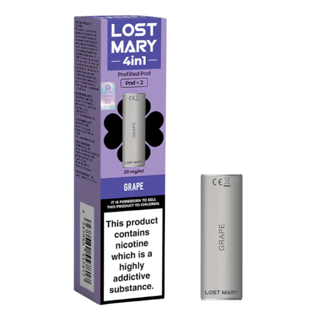 LOST MARY - 4 in 1 Prefilled Replacement Vape Pods (2pcs) - The British Vape Company