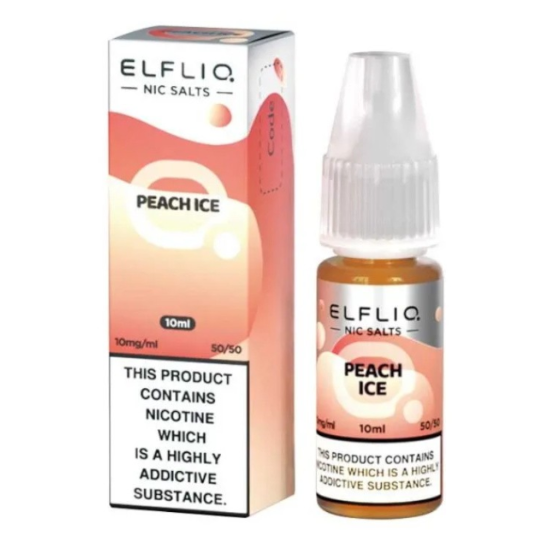 ELFLIQ - Peach Ice 10ml E-Liquid - The British Vape Company