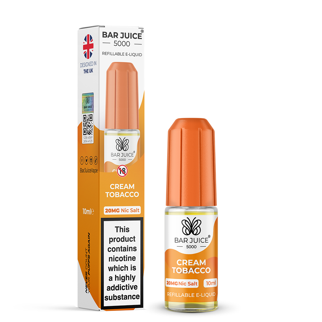 BAR JUICE 5000 - Cream Tobacco 10ml E-Liquid