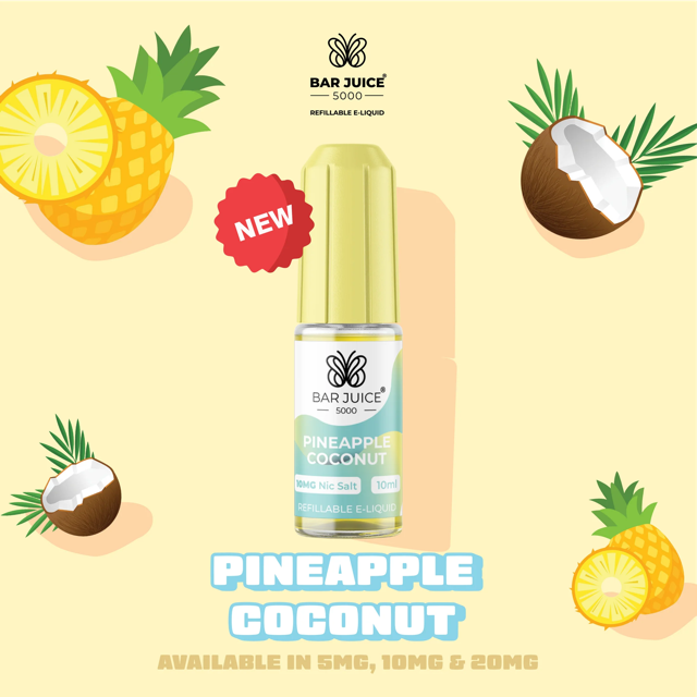 BAR JUICE 5000 - Pineapple Coconut 10ml E-Liquid
