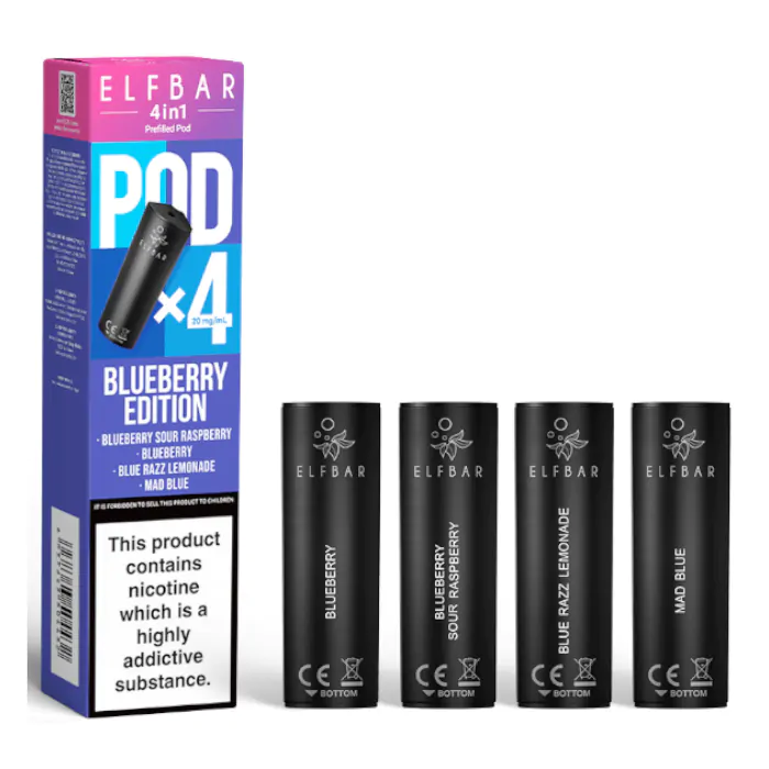 ELFBAR - 4 in 1 Prefilled Replacement Vape Pods (4pcs) - The British Vape Company