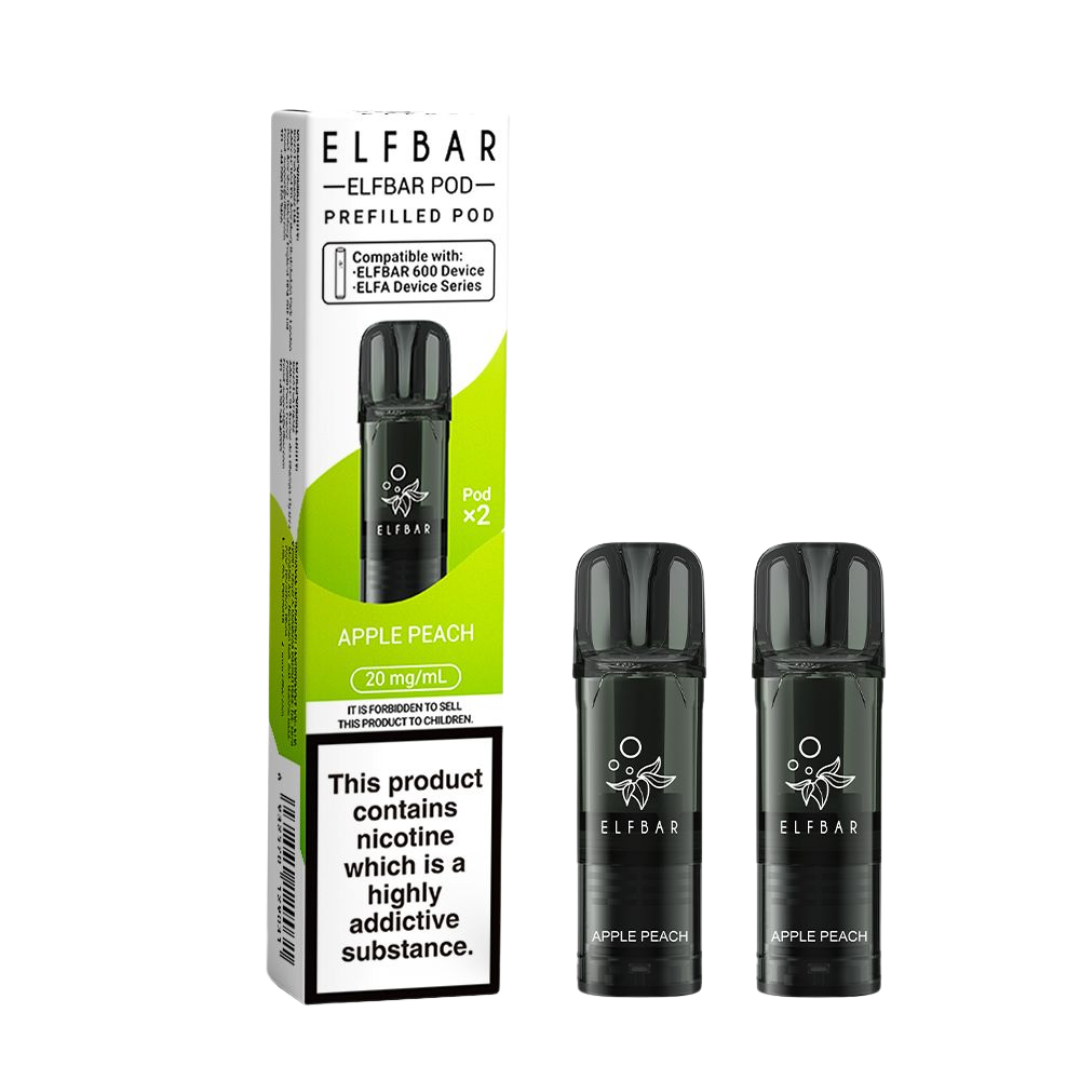 ELFBAR - 600 Prefilled Replacement Vape Pods (2pcs) - The British Vape Company