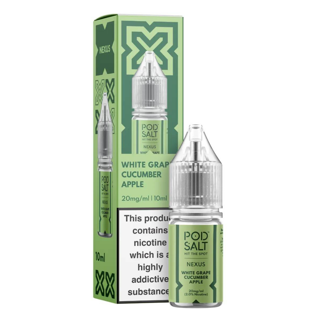 POD SALT NEXUS - White Grape Cucumber Apple 10ml E-Liquid