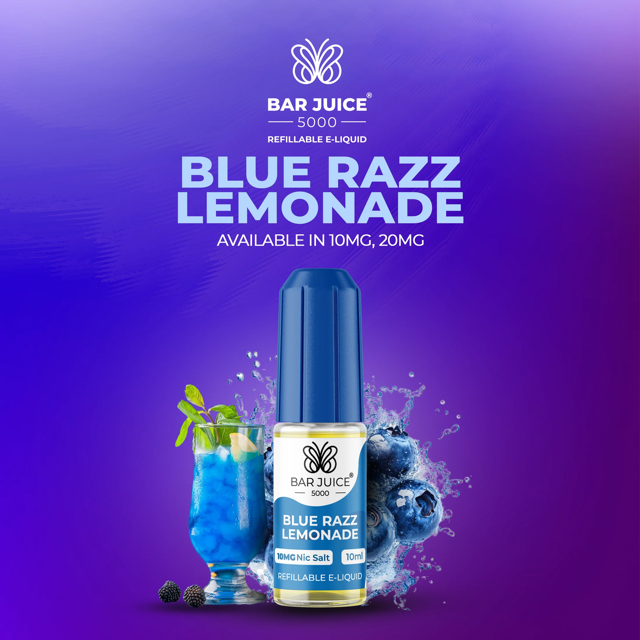 BAR JUICE 5000 - Blue Razz Lemonade 10ml E-Liquid