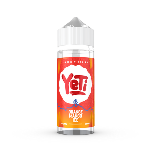 YETI Summit - Orange Mango Ice 100ml Shortfill E-Liquid - The British Vape Company