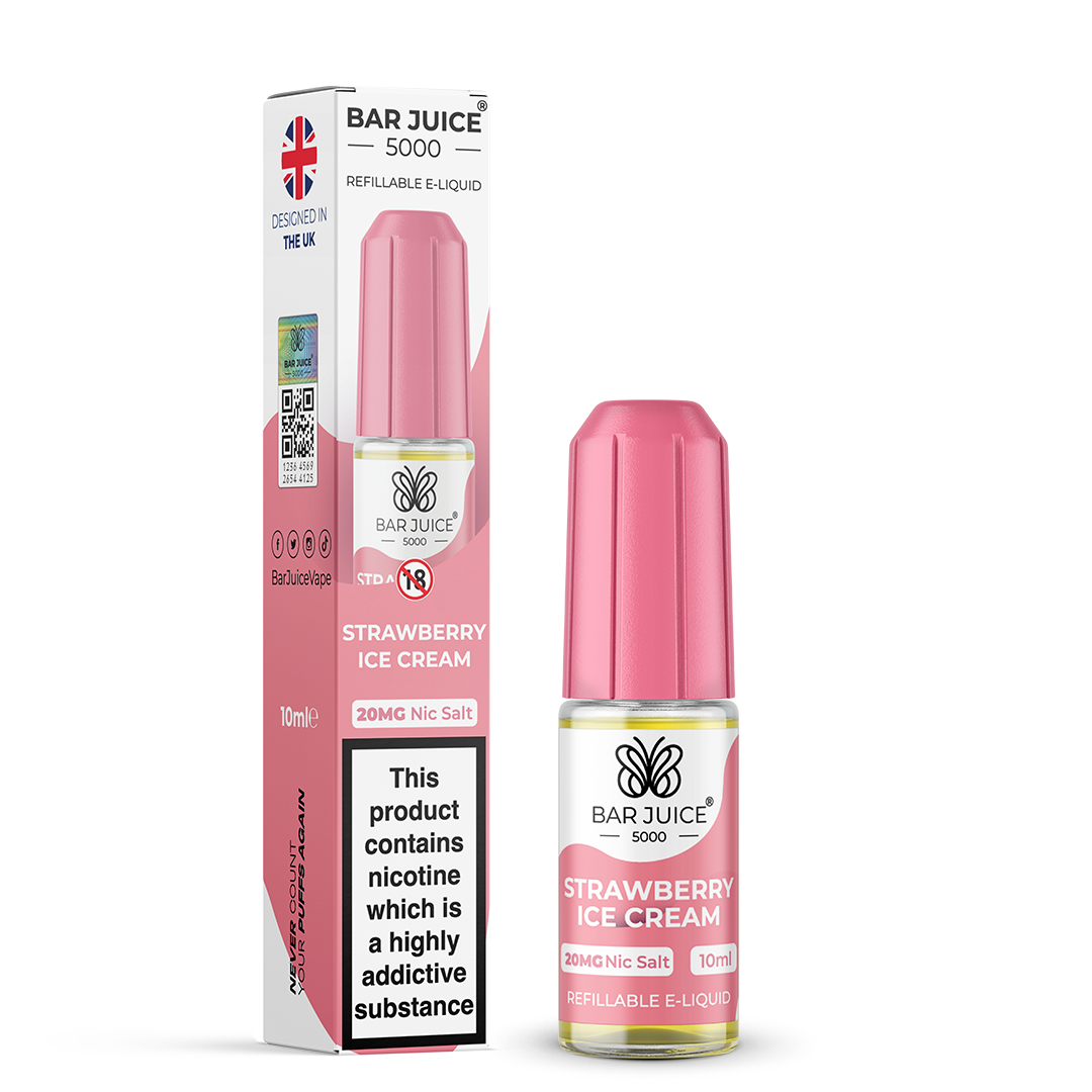 BAR JUICE 5000 - Strawberry Ice Cream 10ml E-Liquid