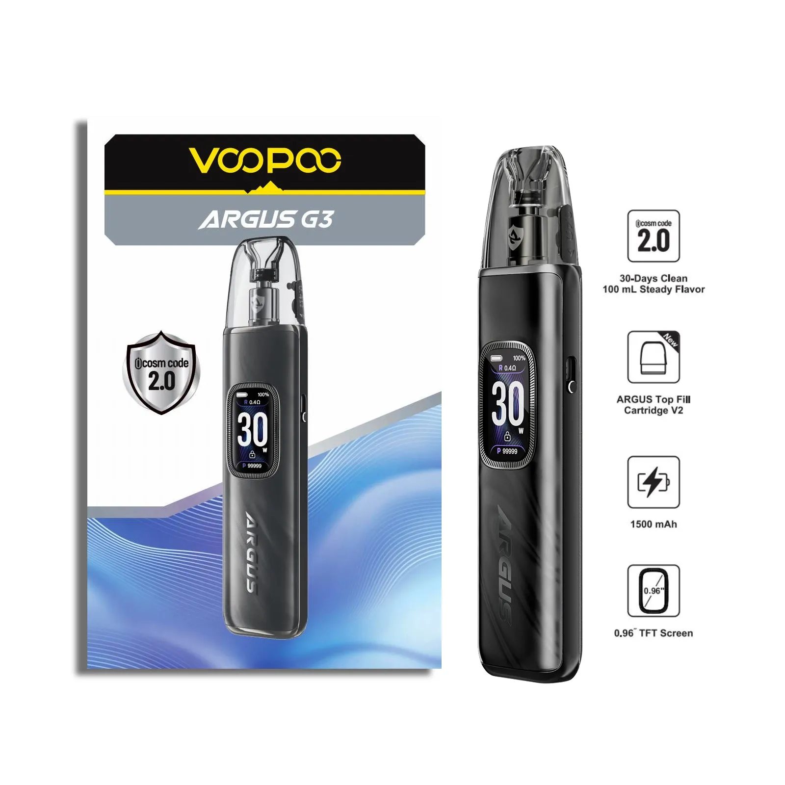VOOPOO - Argus G3 Pod Vape Kit - The British Vape Company