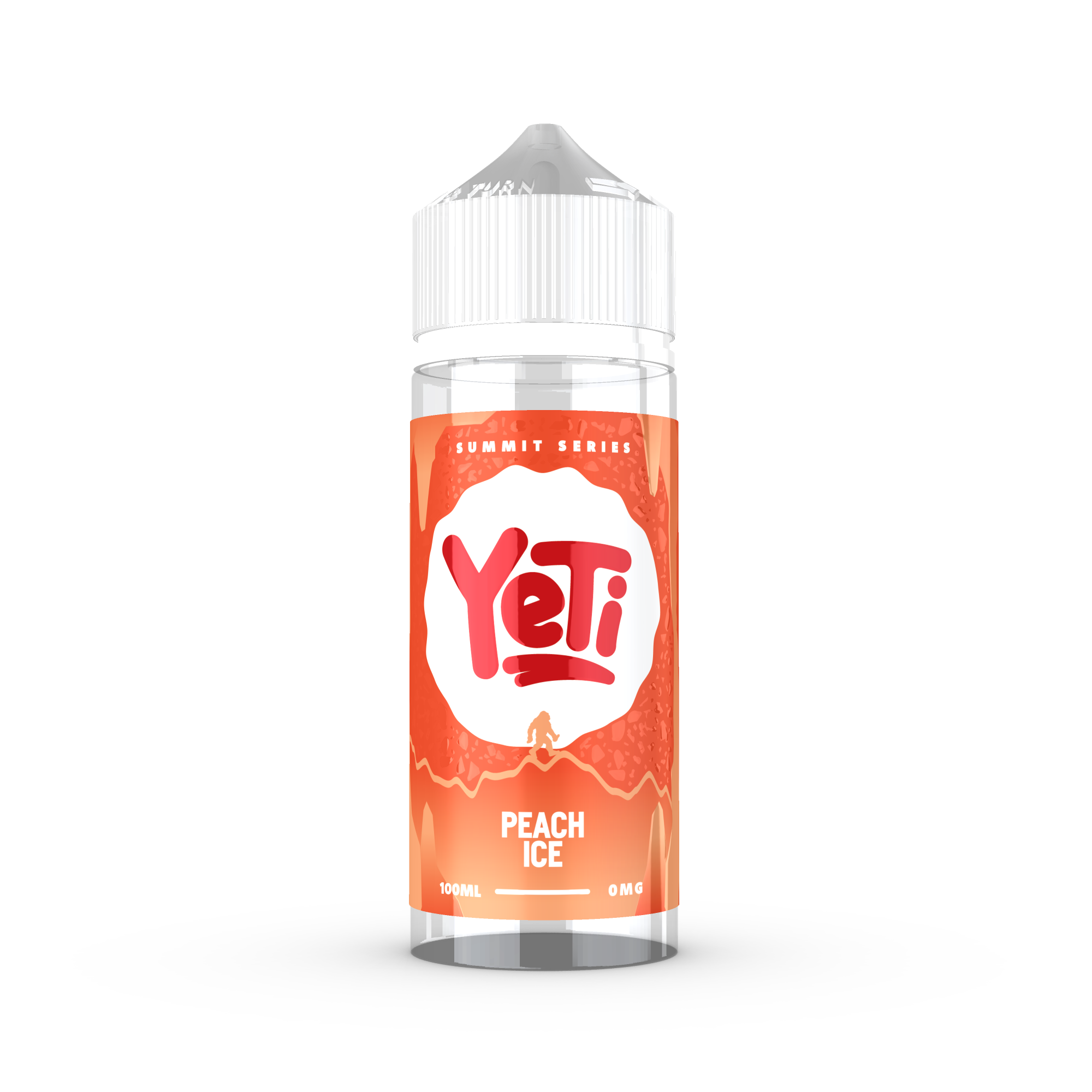 YETI Summit - Peach Ice 100ml Shortfill E-Liquid - The British Vape Company