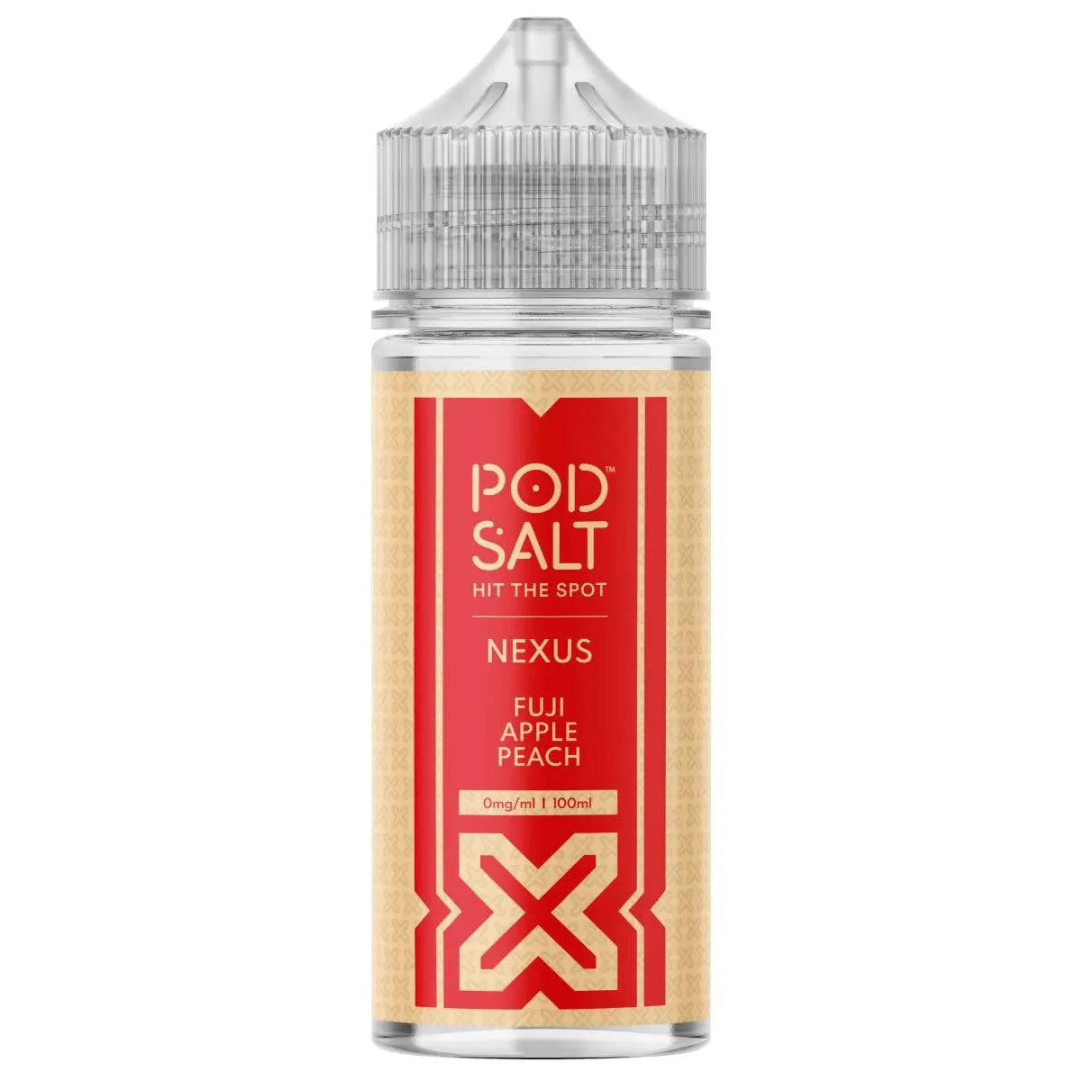 POD SALT Nexus - Fuji Apple Peach 100ml Shortfill E-Liquid - The British Vape Company