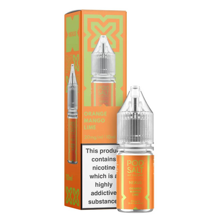 POD SALT NEXUS - Orange Mango Lime 10ml E-Liquid - The British Vape Company