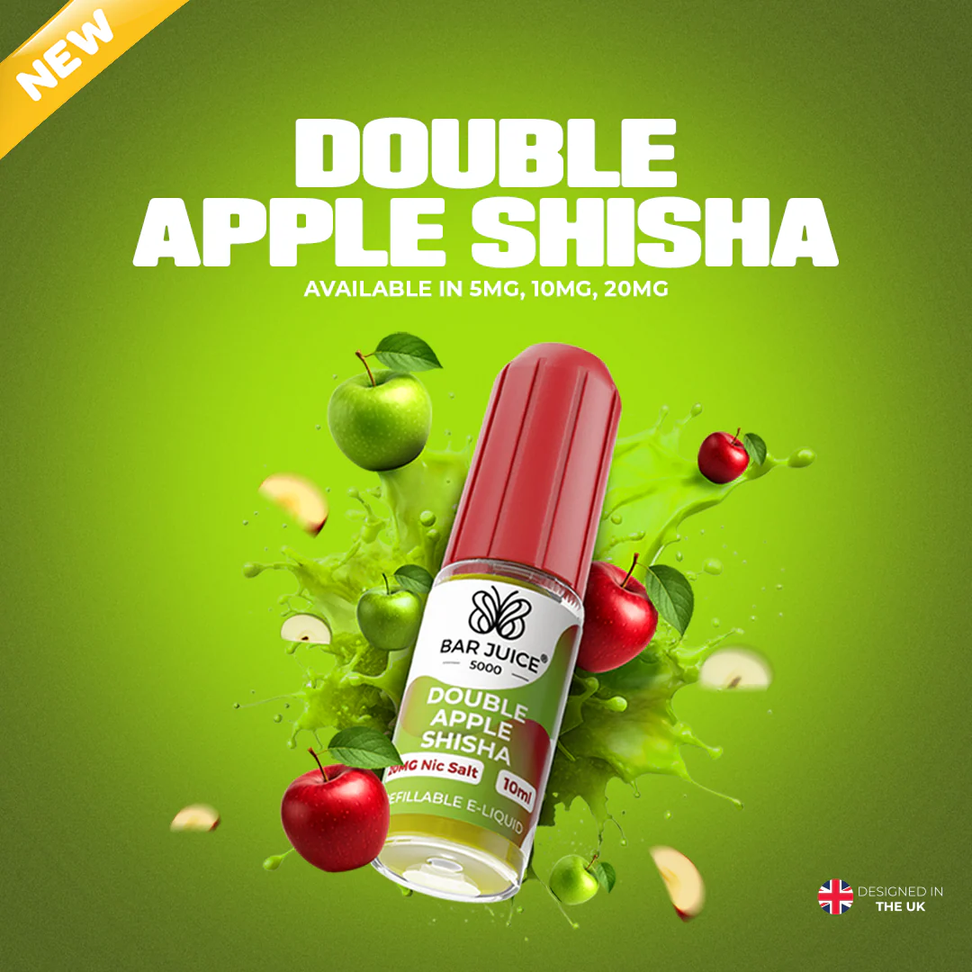 BAR JUICE 5000 – Double Apple Shisha Nic Salt 10ml Vape Juice
