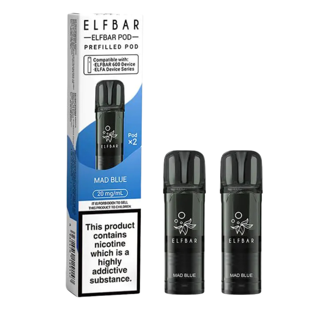 ELFBAR - 600 Prefilled Replacement Vape Pods (2pcs) - The British Vape Company