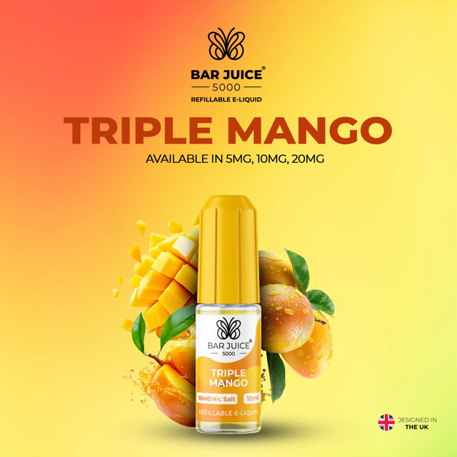 BAR JUICE 5000 - Triple Mango 10ml E-Liquid