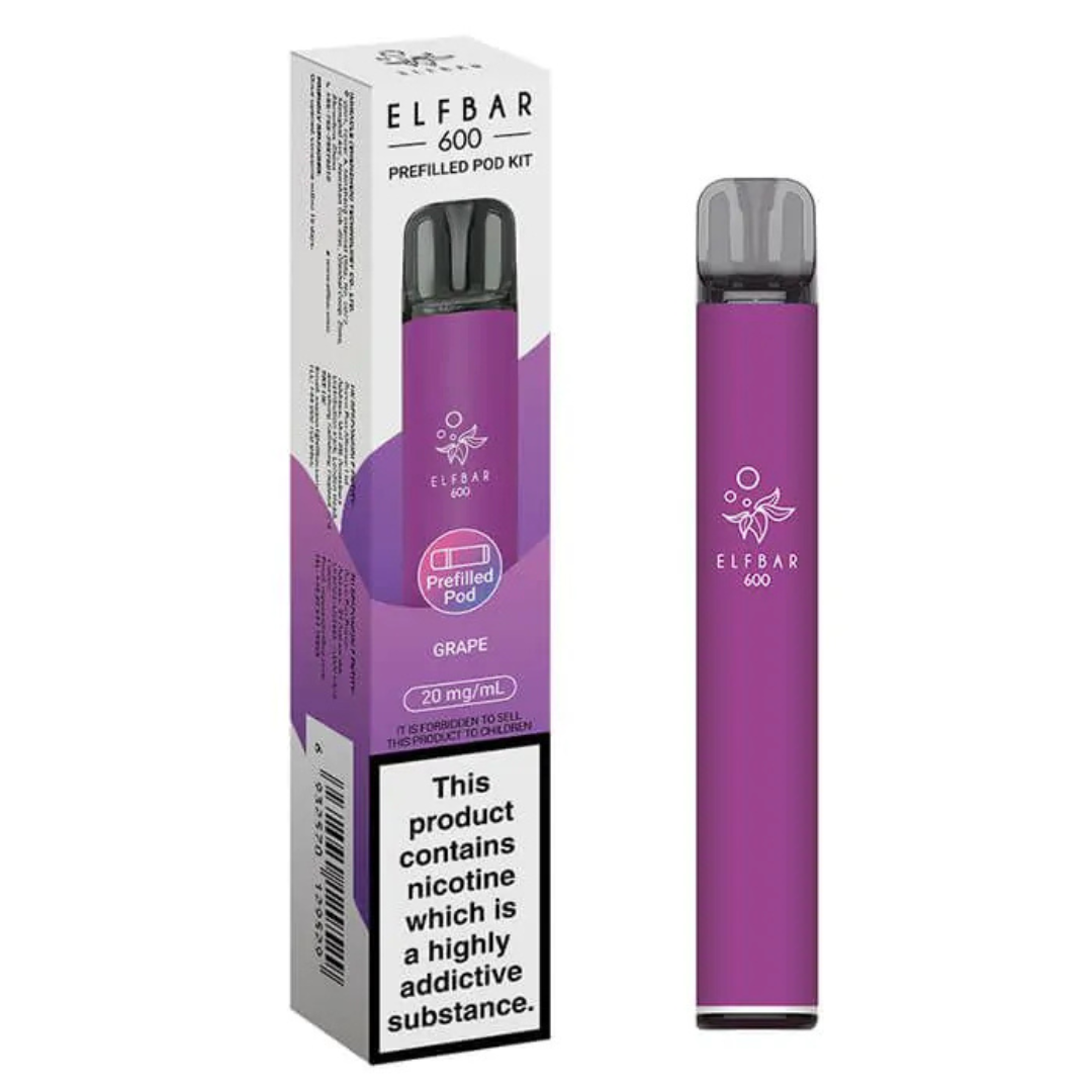 ELFBAR - 600 Prefilled Pod Vape Kit - The British Vape Company