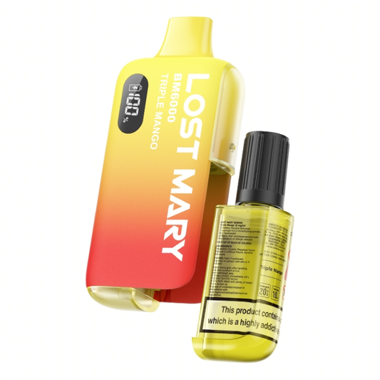 LOST MARY BM6000 -  Triple Mango 6000 Puff Disposable Vape - The British Vape Company