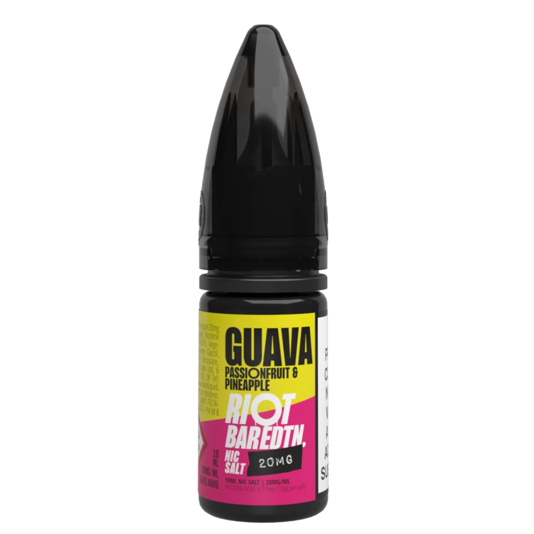 RIOT BAR EDTN – Guava Passionfruit & Pineapple Nic Salt 10ml Vape Juice