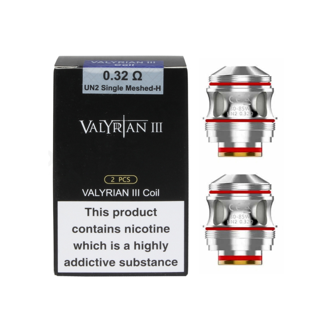 UWELL - Valyrian 3 Single Mesh 0.32Ω Coil (2pcs) - The British Vape Company