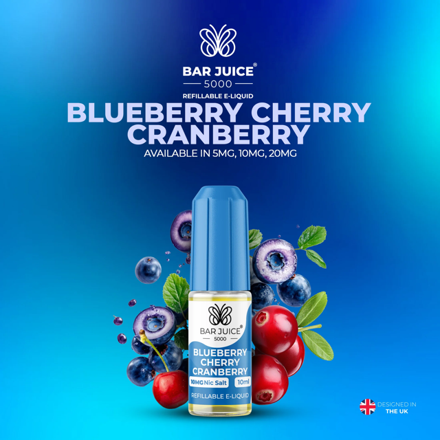 BAR JUICE 5000 - Blueberry Cherry Cranberry 10ml E-Liquid
