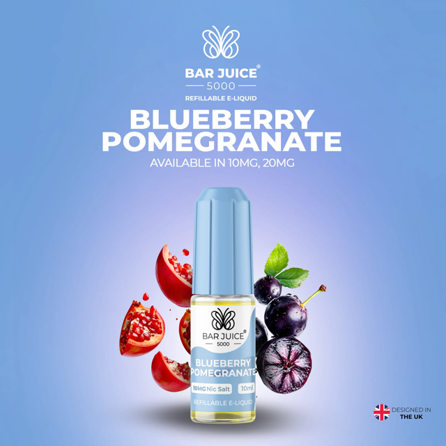 BAR JUICE 5000 - Blueberry Pomegranate 10ml E-Liquid