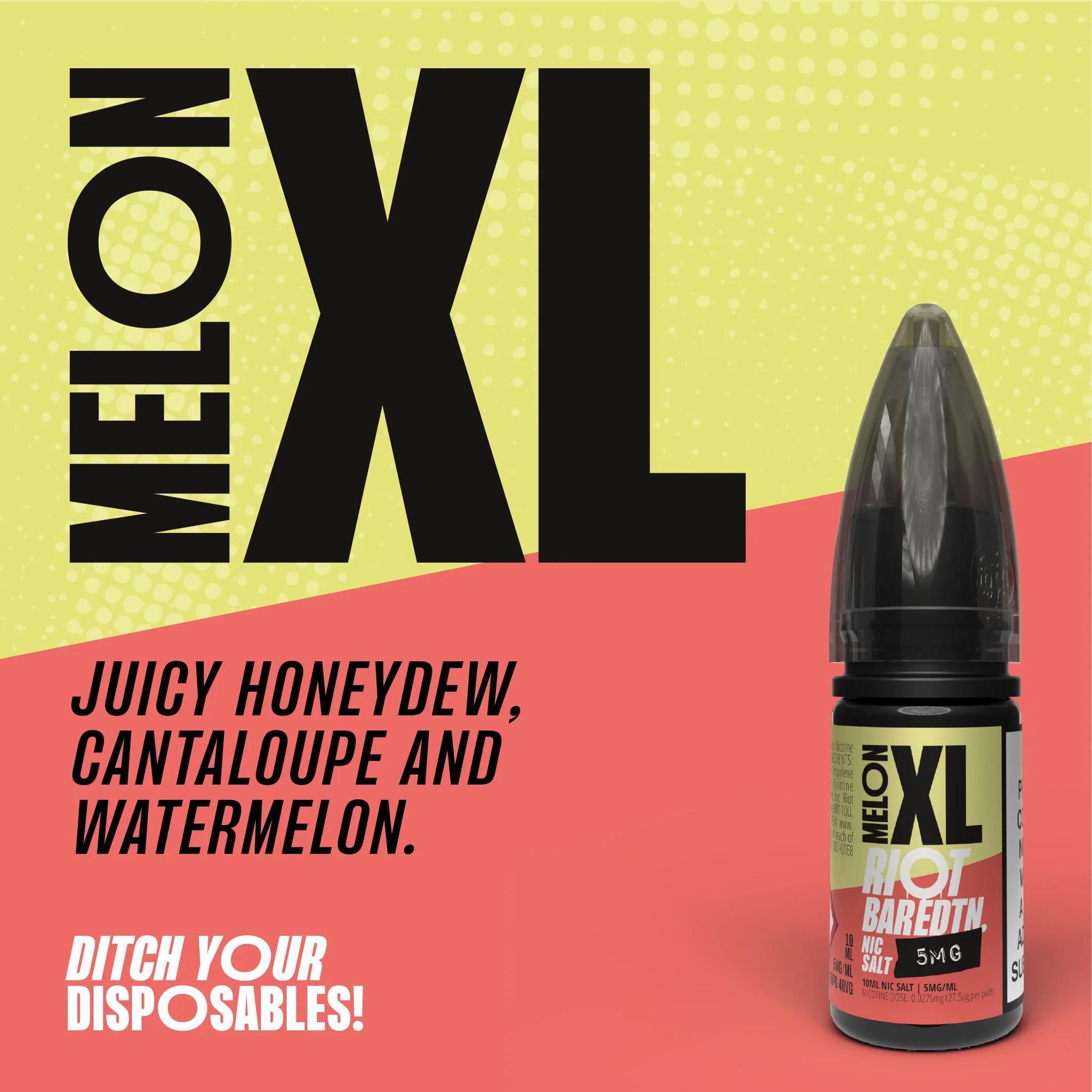 RIOT Bar EDTN - Melon XL 10ml E-Liquid - The British Vape Company
